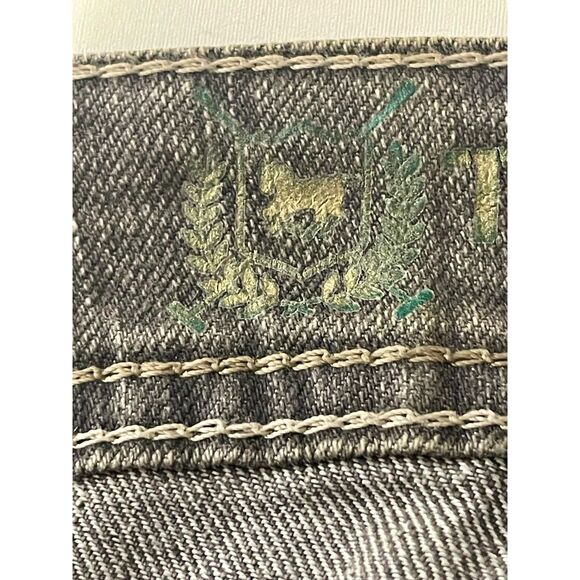 Three 3 Clothing Co Gray Bootcut Stretch Jeans Women’s Size 10 Mid Rise - Picture 10 of 11